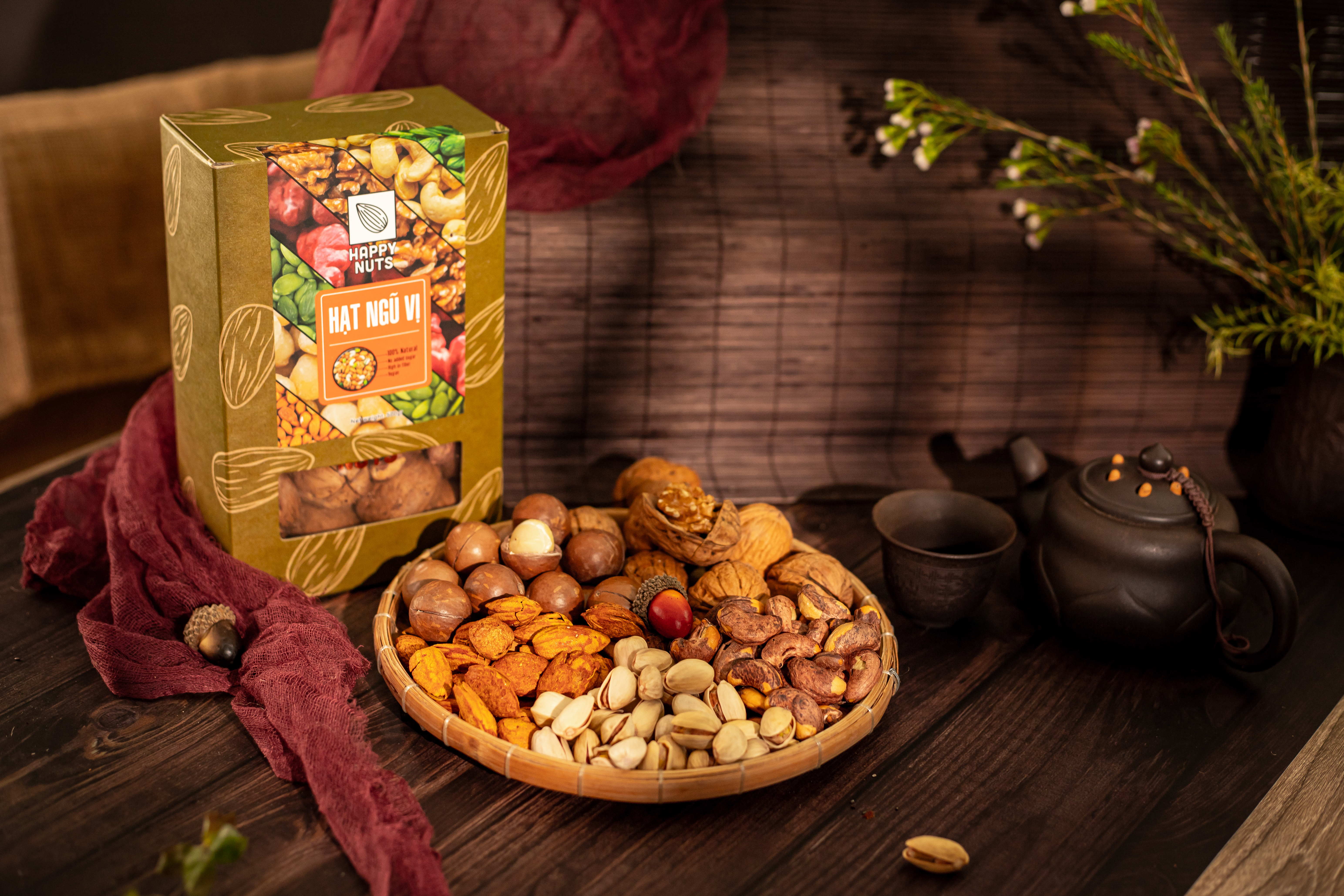 (Tặng 500g yến mạch) Hạt Ngũ Vị mix 5 loại hạt nhập khẩu Happy Nuts 500gr